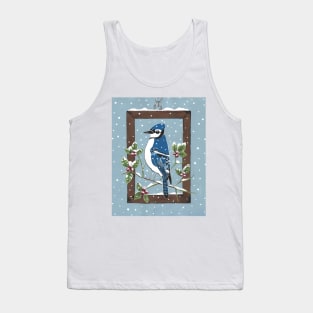 Winter Blue Jay Tank Top